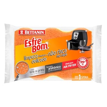 EsfreBom- Esponja para Limpeza Delicada, Não Risca, Bettanin