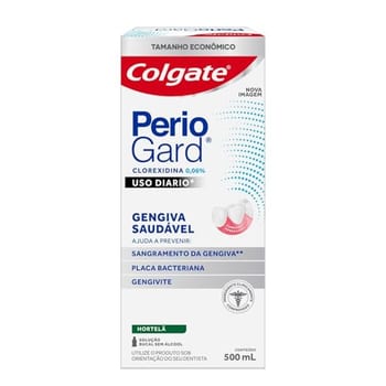 Colgate PerioGard Uso Diário Enxaguante Bucal Uso Diário Sem Álcool, 500ml