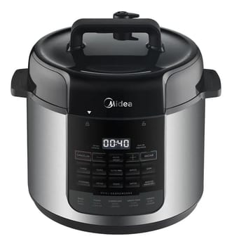 Panela De Pressão Elétrica 5l Nutripro Inox Midea Cor Cinza