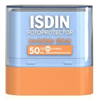 ISDIN Protetor Solar Facial em bastão Invisible Stick FPS 50 - 10g