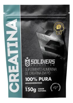Creatina 150g Suplemento Monohidratada em pó 100% Pura - Soldiers Nutrition
