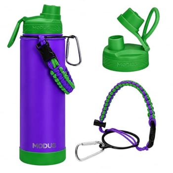 Garrafa Térmica 750ml – 24h Gelada, Alça Paracord, Base Antiderrapante