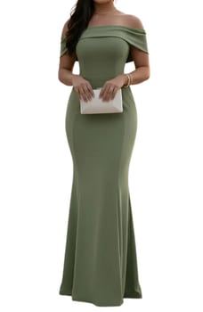 Vestido Longo Moda Instagram Lindo Ombro A Ombro Com Bojos