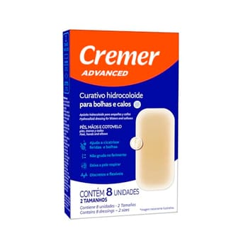 Cremer Curativo Hidrocoloide Para Calos E Bolhas 8Un Cremer Cx/32