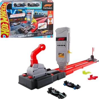 Kit Pista Hot Wheels Racing Desafio de Saídas Mattel. Conjunto de corrida com lançadores duplos e curvas radicais. Para crianças a partir de 4 anos.