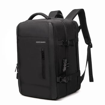 Mochila Para Notebook Impermeável com Porta USB e Senha Para Homem