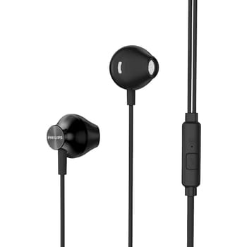PHILIPS, Fone de Ouvido com Microfone, TAUE101BK/00, Com fio de 1,2 metros, intra-auricular, Preto