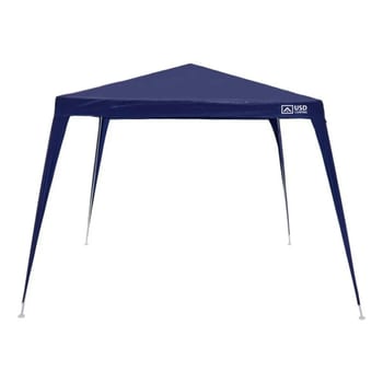 Tenda Gazebo Azul Polietileno 3x3 Metros Desmontável Camping Praia Pésca Usd
