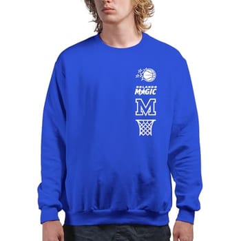 Junk Food Logotipo masculino padrão x NBA-LC Stacked - oficialmente licenciado adulto gola redonda feminina