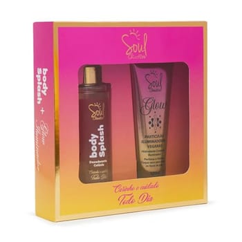 Kit Glow Hidratante Desodorante Iluminador - Soul Cosmeticos