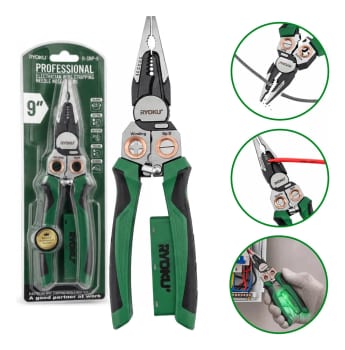 Alicate Desencapador 8 Em 1 Para Eletricista Profissional