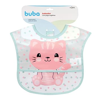 BUBA Babador Com Bolso Gatinho, Colorido