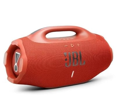 JBL, Caixa de Som, Boombox 4, Bluetooth, Som Pro, AI Sound Boost, Graves Personalizáveis, Bateria de até 34H, IP68, Áudio Lossless Laranja