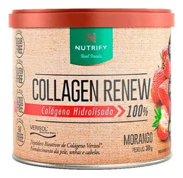 Colágeno Hidrolisado Nutrify Collagen Renew Sabor Limão de 300g