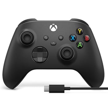 Controle Sem Fio para Xbox com cabo Usb-C - Preto Carbono (Carbon Black) [xbox_series_x,xbox_series_s,windows,xbox_one]