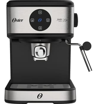 Cafeteira Espresso Double Digital Oster Cor Aço escovado e Preto