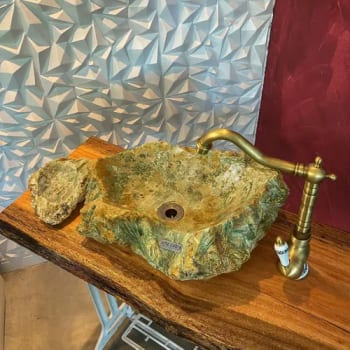 Cuba Pia Importada Luxo Banheiro Lavabo Pedra Natural