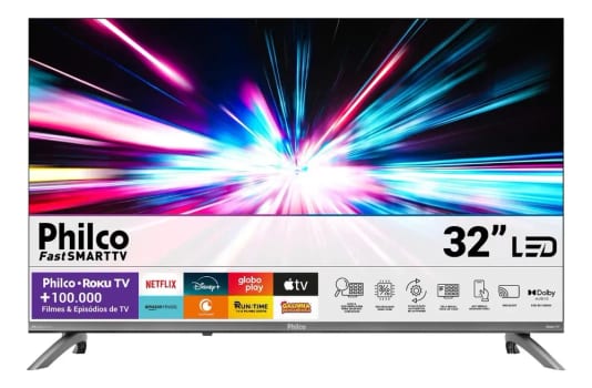 Smart Tv 32 Philco Roku Tv Dolby Áudio Hdr10 P32crb