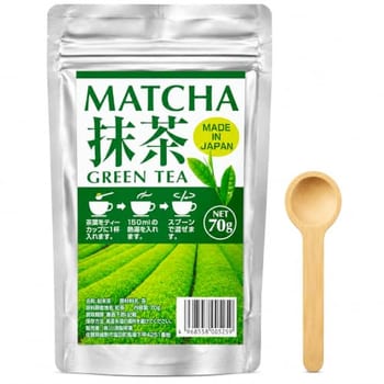 Chá Verde Matcha em Pó Japonês Kawahara 70G + Mini Colher Medidora Ekos - Importado