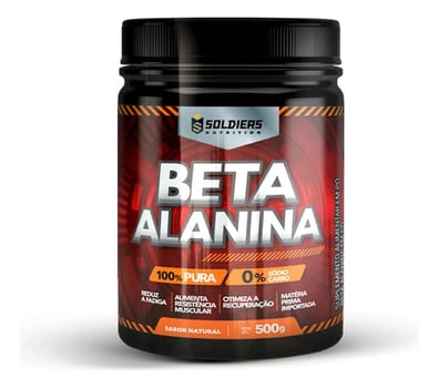 Beta Alanina 500g Suplemento em pó - Soldiers Nutrition