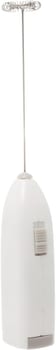 Lyor - Mini Mixer Misturador Elétrico Para Bebidas - Inox E Plástico Branco - Eficiente E Compacto Para Batidas E Misturas Rápidas