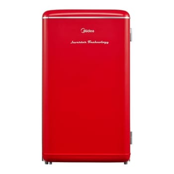 Frigobar Retrô 93 litros Vermelho Inverter Bivolt Midea