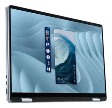Notebook 2 em 1 Dell Core Ultra7 Series2 de 16 GB e 1 TB Arc Aluminium Ice Blue
