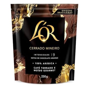 Café Torrado e Moído Cerrado Mineiro L'or Gourmet Pouch 250g