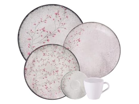 Tramontina Aparelho de Jantar Floralis em Porcelana Decorada 20 Peças