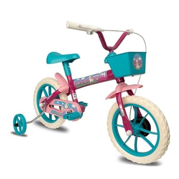 Verden Bicicleta Infantil Verden Paty Aro 12 com cestinha e rodinhas de apoio