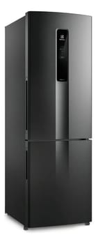 Geladeira Electrolux Frost Free Inverter 400L Efficient AutoSense e Rapid Freeze Inverse Black Inox Look (IB6B) Bivolt