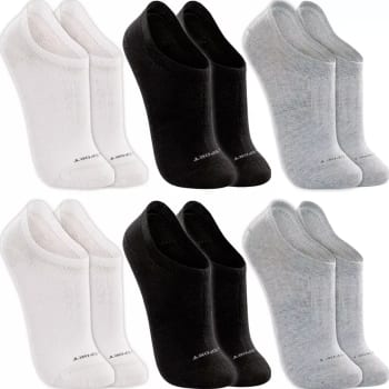 Kit 6 Pares Meias Lupo Sapatilha Invisível Sport Original