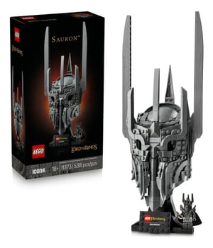 LEGO Icons O Senhor dos Anéis: Capacete do Sauron 11373; para fãs adultos e colecionadores