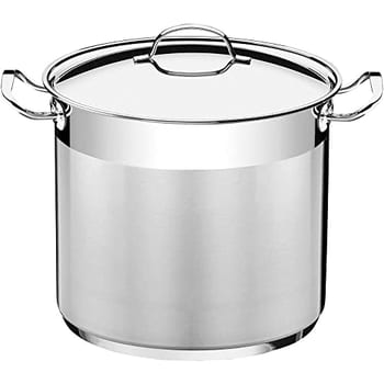 Caldeirão Tramontina Professional em Aço Inox Fundo Triplo com Tampa e Alças 28 cm 15,7 L