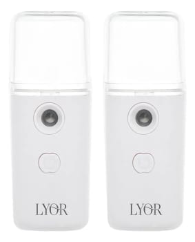 Kit 2 Mini Umidificador De Ar Recarregável 35ml Lyor