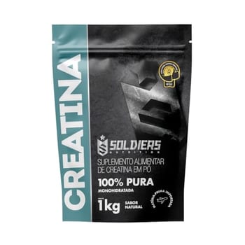Creatina Monohidratada 1Kg - 100% Pura Importada - Soldiers Nutrition