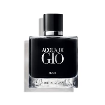 Armani Beauty, Acqua di Giò Elixir, 50ml, Giorgio Armani, Perfume Masculino Intenso, Fragrância Amadeirada Aquática com Notas de Bergamota, Mandarina
