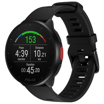 Polar Pacer Preto - Relógio com GPS avançado, Processador rápido, Ultraleve, Tela brilhante, Botões aderentes, Programas de treino e recuperação