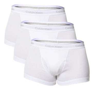 Kit 3 Cuecas Boxer Masculina Trunk Cotton Rib Calvin Klein