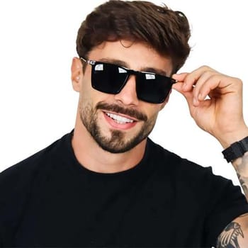 Óculos De Sol Uv400 Original Acetato Unissex Premium + Case