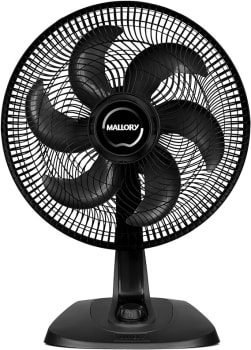 Ventilador Mallory Mesa e Parede Turbo Fresh Preto 40cm OCP0040