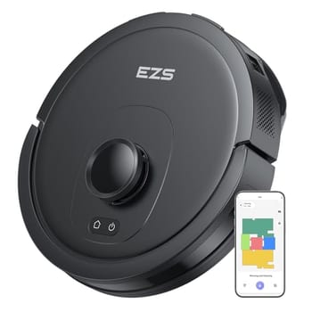 Aspirador Robô EZS E10, Sucção Ultra Forte de 5.500 Pa, Navegação a Laser iPath, para Limpeza Profunda de Pisos, Ideal para Cabelos e Pisos Duros