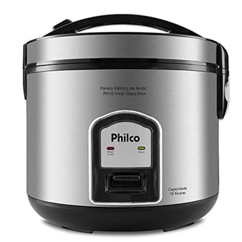 Philco Panela de Arroz PH10P Visor Glass Inox 127V 2,4 litros