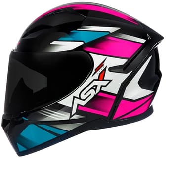 Capacete Asx Novo Axxis City Solid Preto Fosco Masculino e feminino (START BRILHO PRETO/TURQUESA/ROSA, 58)
