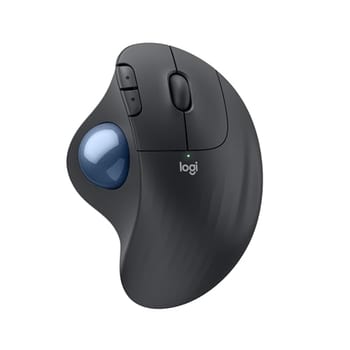 Mouse sem fio Logitech Trackball ERGO M575S com Cliques Silenciosos, Controle Fácil do Polegar, Rastreamento Preciso e Suave, Conexão Bluetooth e USB