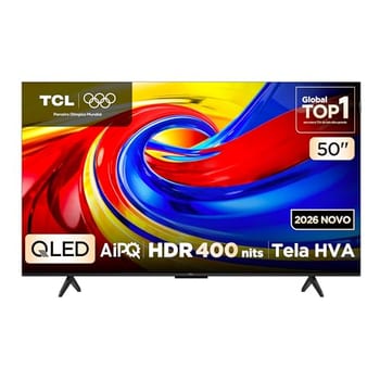 Smart TV TCL 50 Polegadas QLED 4K P7L WiFi Bluetooth Google TV HDR10+ 120 Hz VRR AIPQ 50P7L
