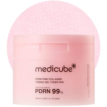 PDRN PINK COLLAGEN TONING GEL TONER PAD