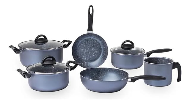 Jogo De Panelas Ceramic Life Suprema Jeans 6 Peças Brinox