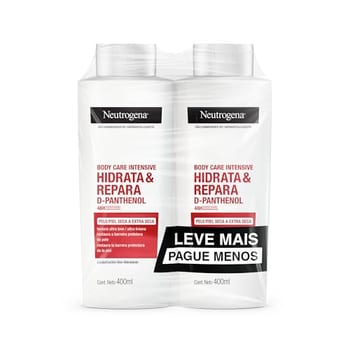 Neutrogena Hidratante Corporal Body Care Intensive Hidrata&Repara, Kit com 2 Unidades de 400ml