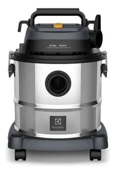 Aspirador Pó e Água Electrolux função Sopro Compacto Líquidos Químicos Inox 1800W 20L total 15L útil protetor térmico GT20i